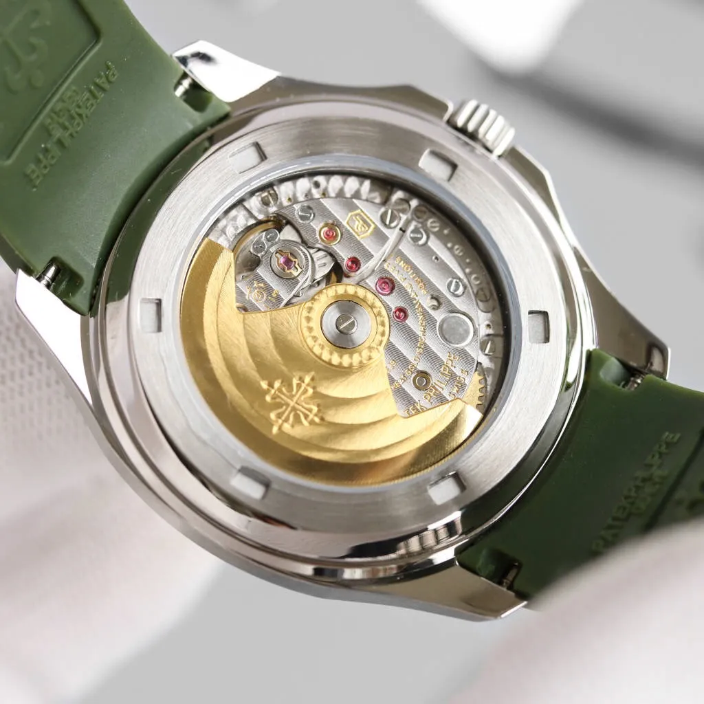 【High-end replica】💰1240! Top replica 💰Private chat! Patek Philippe, replica of AQUANAUT5167, 5168 grenade models. Patek Philippe's "grenade" is the best detoxification solution on the Internet, a new version. Equipped with Patek Philippe 9015 machine-modified Cal.324 self-winding movement, the balance wheel of the movement is in the same position as the original, rubber strap, 316L steel, and sapphire crystal glass! It is designed using the same principle as the genuine Patek Philippe. Experience the best Patek Philippe on the Internet. It is an exquisite work and you can enjoy the luxury. The pictures taken are top replica real shots!